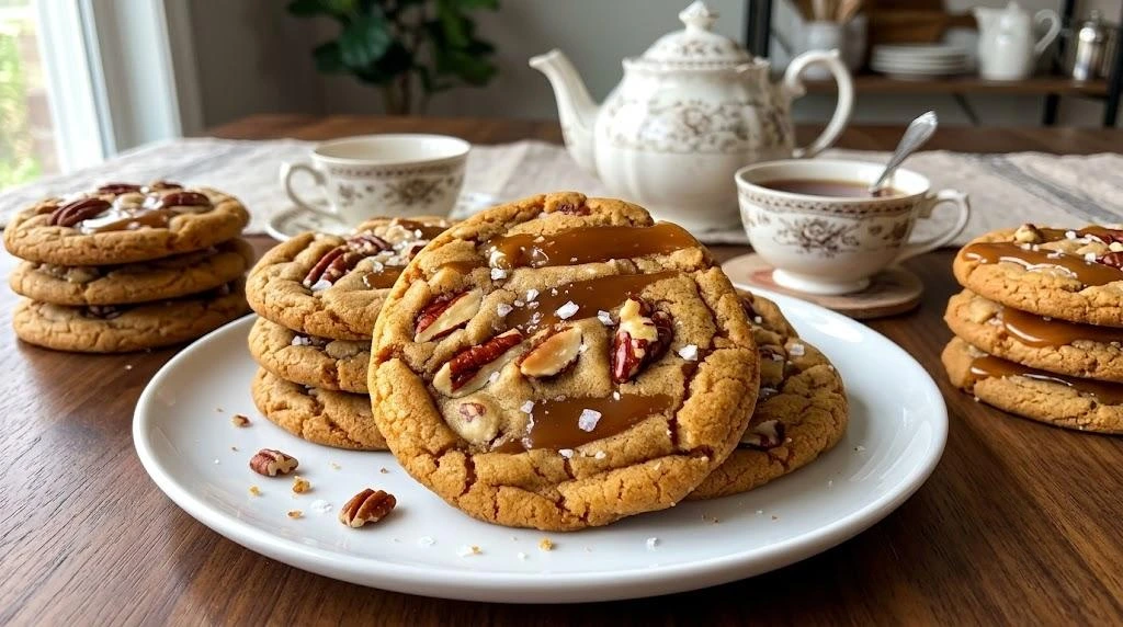 Salted Caramel Chocolate Chip Cookies
