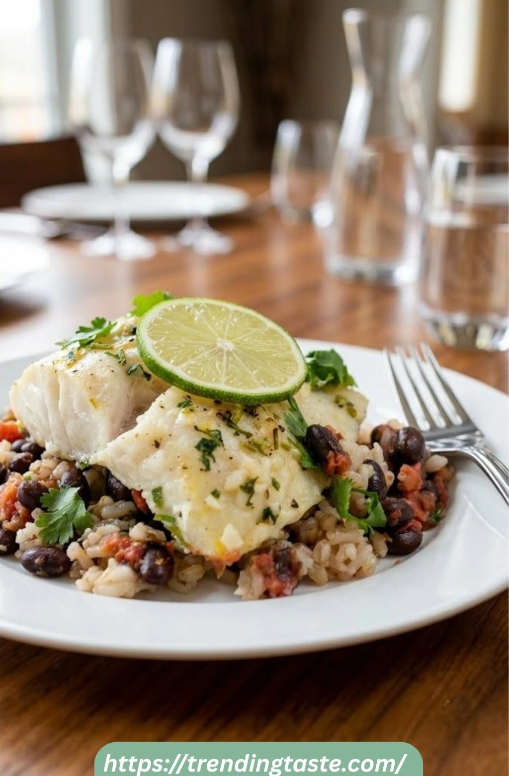 salmon and black beans