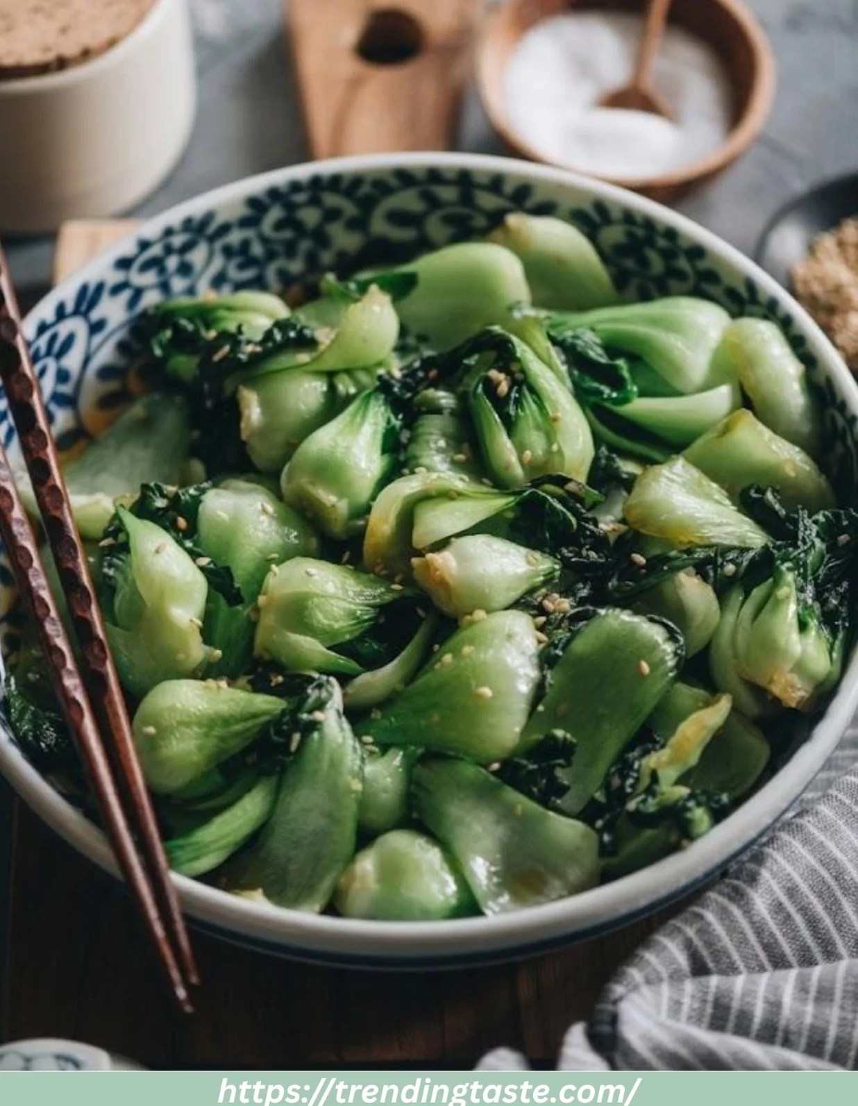 stir fried baby bok choy