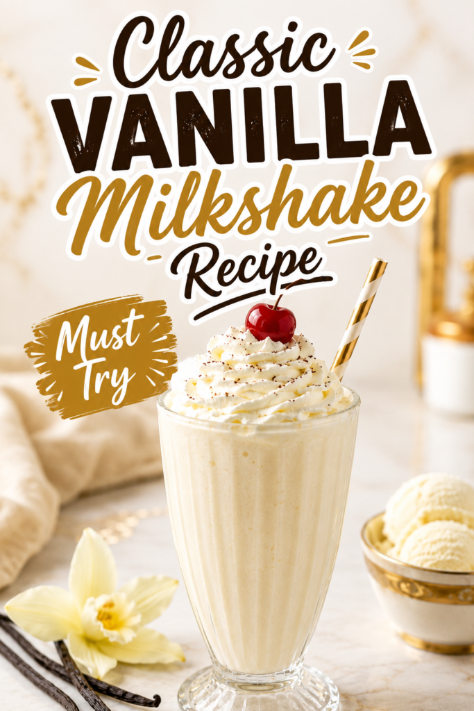 Classic Vanilla Milkshake Recipe