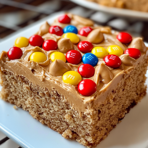 Banana Peanut Butter Sheet Cake Easy Recipe