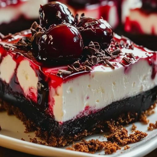 Black Forest Cheesecake Delight Bars Decadent and Easy