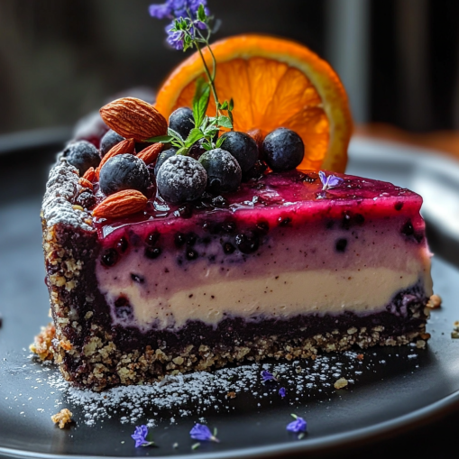 Blood Orange Wild Blueberry Cheesecake Recipe Easy