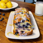Blueberry Lemon Bread with Lemon and Glaze Easy Recipe