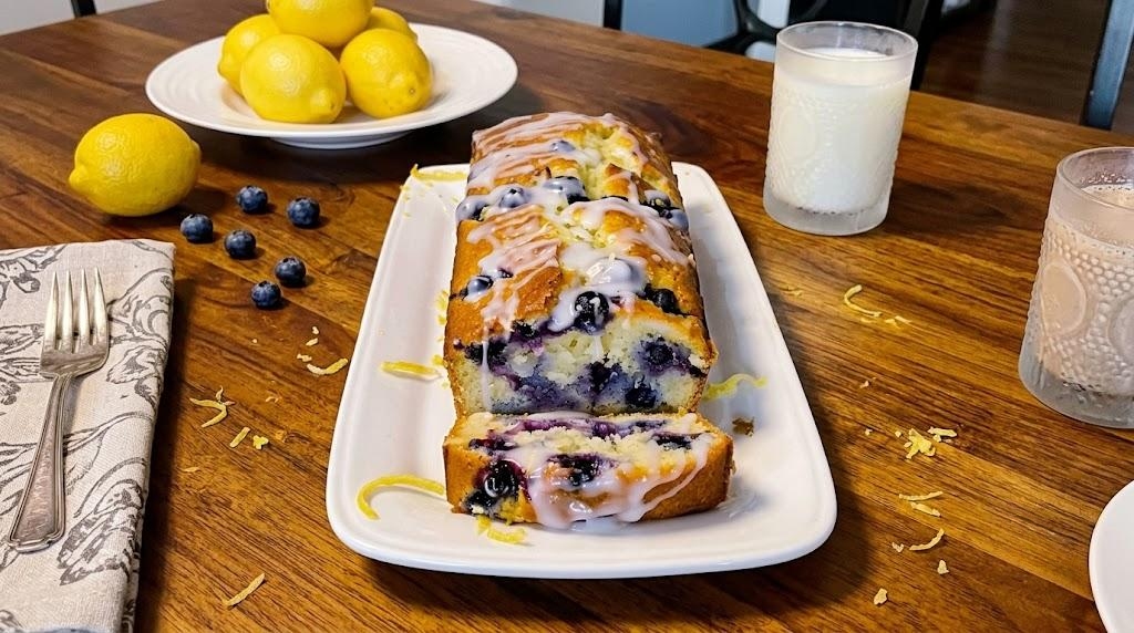 Blueberry Lemon Bread with Lemon and Glaze Easy Recipe