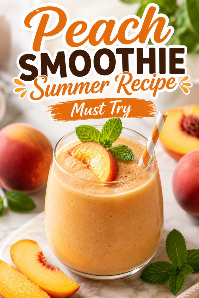 Peach Smoothie Summer Recipe