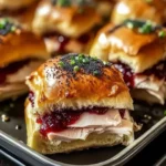 Cranberry Turkey Sliders with Havarti & Poppy Seed Topping Easy