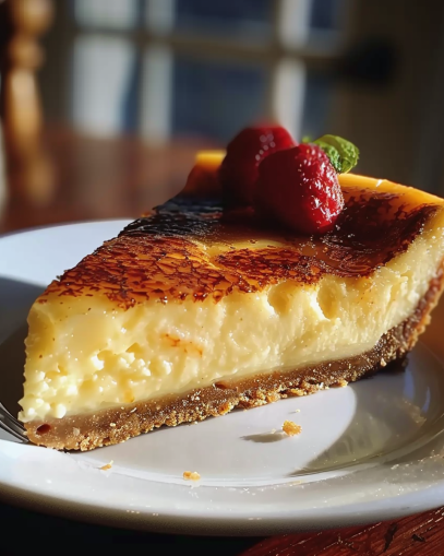 Crème Brûlée Cheesecake Recipe A Perfect Blend of Creamy
