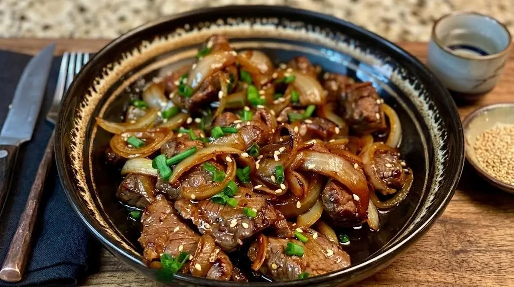 Delicious Beef and Onions Fry Stir Recipe Quick Recipe
