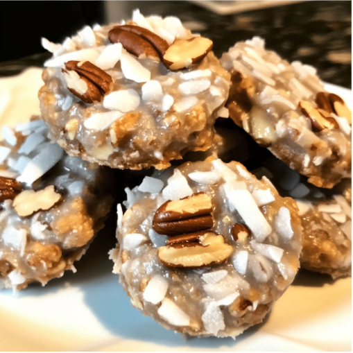 Easy No-Bake Pecan Cookies