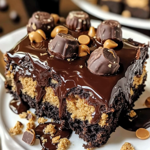 Easy Peanut Butter Cup Dump Cake Recipe easy