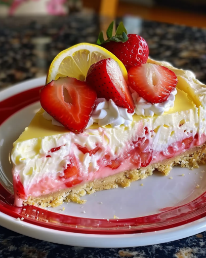 Lemon Bliss Strawberry Cheesecake A Delightful Fusion Sweet