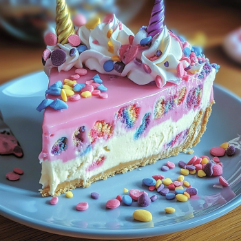 No Bake Unicorn Cheesecake Magical Dessert Recipe