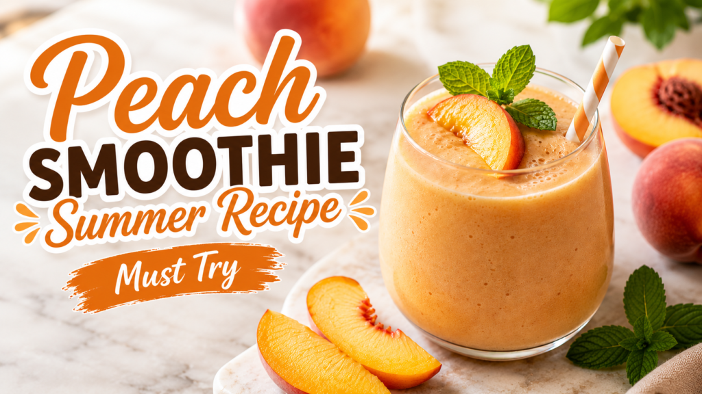 Peach Smoothie Summer Recipe