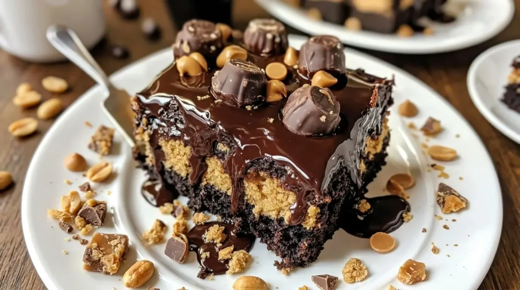 Peanut Butter Cup Dump Recipe Decadent and easy Cake
