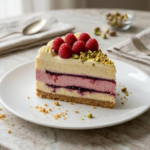 Raspberry Cheesecake with Pistachio Crumb ADelicious-Twist