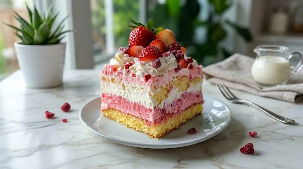Tropical Strawberry Split Cake Delicious Twist Recipe