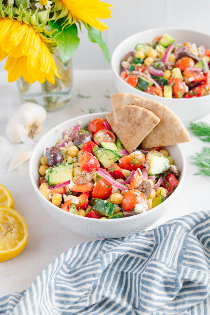 vegan Mediterranean Chickpea Salad