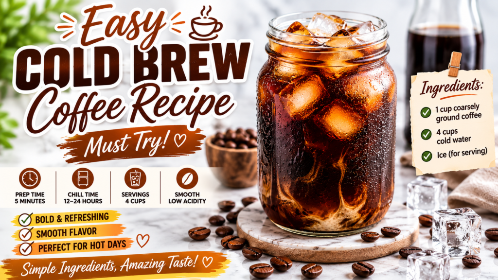 cold brew coffee recipes