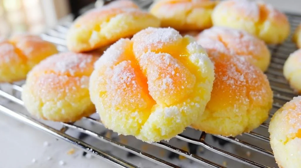 Orange Infused Sweet Ricotta Peach Cookies
