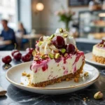 Lemon Cherry Pistachio Cheesecake Dessert Recipe