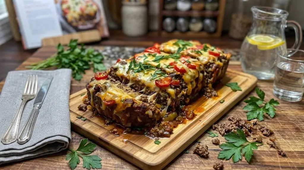 Philly Cheesesteak Meatloaf Recipe