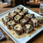 Garlic Herb Steak Bites with Creamy Parmesan Sauce Recipe