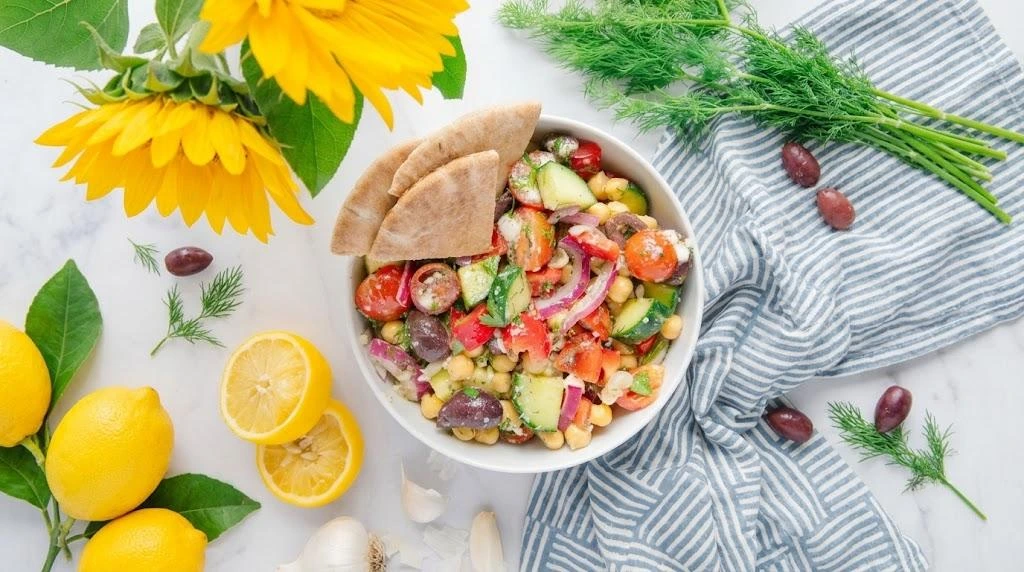 vegan Mediterranean Chickpea Salad