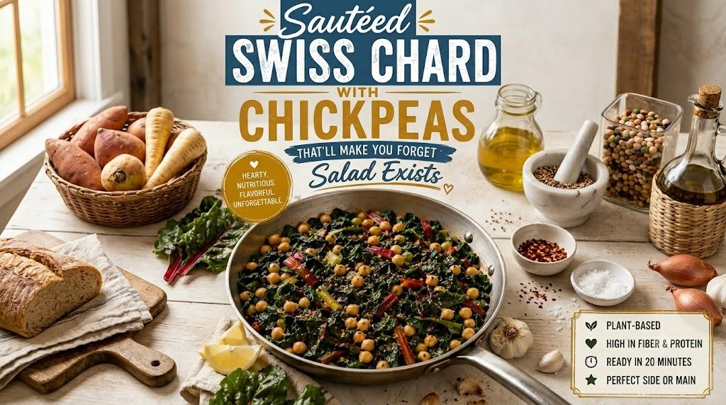 Swiss Chard with Chickpeas Recipe